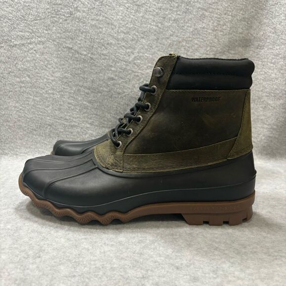 Sperry Other - Sperry Top Sider Brewster Duck Boots Men's Size 9 Olive Green & Black Waterproof